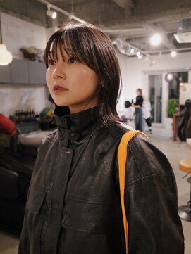 ピュー(Piu-) 【外ハネボブ/阿部達哉】顔まわりレイヤー/大人ボブ