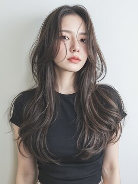 ネオリーブウリ 二子玉川店(Neolive uri) 大人ガーリーダークアッシュ似合わせカットミディアムレイヤー