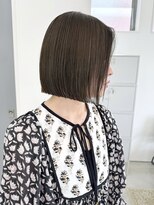 ザワン(the one .)&nbsp;【the one.】オリーブブラウンのストレートボブ　-HIROMI-