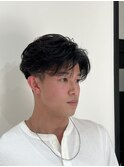 MEN’S HAIR/波巻きツイストスパイラル/リバースセンターパート