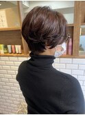 スタイリングが苦手な人におすすめ＊パーマで簡単＊ラフショート