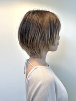 エクテ(ecouter) エンドカラーミルクティーブラウンレイヤーショート