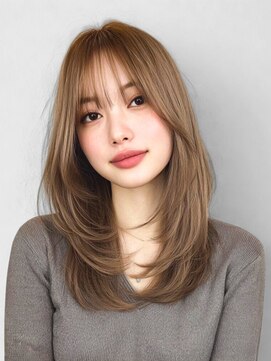 ステイゴールド(STAYGOLD) レイヤーカット ミルクティーベージュ ブリーチ ダブルカラー