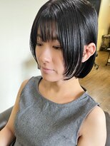 カールム(carlm) 顔まわりレイヤーボブ×ダークラベンダー 薬院/今泉