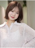 くびれボブ×ピンクグレージュ　【unami】 ○堀越太真樹