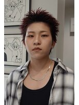 ウーズ ハラジュク(Ooze.HARAJUKU) ハッシュカットグレージュデザインカラーツートーンカラー原宿