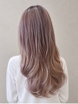 ビケット(Biquette)&nbsp;シアーラベンダーベージュ×レイヤーロング