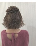 ハーフアップ　＠ヘアセット