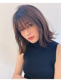 マニッシュ　ネイビーカラー　美髪　フレンチボブ　ショート
