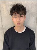 ＼チャコールグレー／ウェットヘア×グレーアッシュ