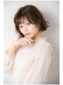 シースルー外ハネBOB☆ピンクアッシュ 【Linona/リノナ 】