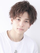 リップス 池袋(LIPPS)&nbsp;刈り上げブラウンコンマアップバング