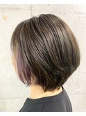 インナーカラー×ラベンダー