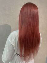 レヴェリーヘア 倉敷店(Reverie hair) #エクステ #プルエクステ #レッドブラウン #赤髪 #ロング