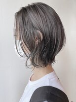 モリオフロムロンドン 原宿本店(morio from London) 【morio 原宿】大人ウルフ インナーカラー オリーブ 耳かけ