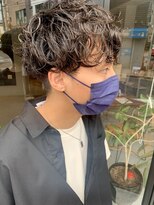 ヘアー アイス ルーチェ(HAIR ICI LUCE)&nbsp;メンズパーマ パーマスタイル マッシュ 担当城倉