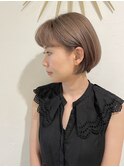 【LITA】ショートボブ×ミルクティーベージュ *岸岡