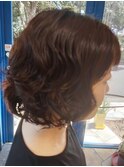 ミディアムのパーマスタイル