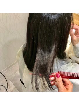 ヘアーカルチャー おゆみ野店(HAIR CULTURE) ロングストレート髪質改善さらさらセミロング