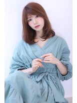 オーロ 緑地公園店(ORO)&nbsp;ことりベージュローライト大人かわいい小顔スリークボブ大人ボブ