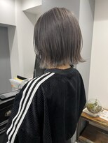 キャパ セントラル 天神 大名店(CAPA central)&nbsp;パープルグレージュ×外ハネレイヤーボブ