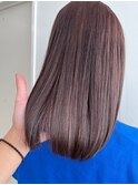 20代30代40代ピンクアッシュ髪質改善カラー艶感ストレート