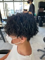 ミオ(Mio) 滋賀、南草津、メンズ美容室、波巻きツイストスパイラルパーマ