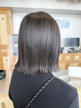 ユラギフロムユイマァル 水島店(YURAGI from YUIMARL) 切りっぱなしボブ×アッシュ