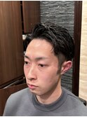 七三分け