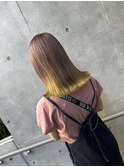 白→黄