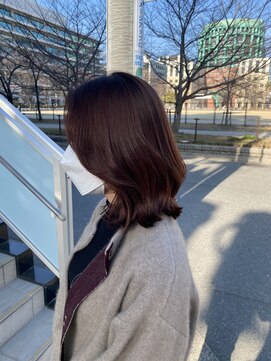 ヨペ(yeope) 【くびれボブ】簡単セット透明感ワインレッドカラー