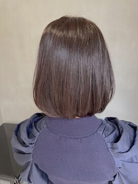 ヴォロ 佐賀(VoLo) 切りっぱなしボブ/美髪/ピンクブラウン[佐賀駅]