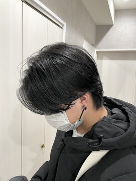 メレ 仙台(Mele) メンズヘアマッシュパーマアッシュブラックカルマパーマウルフ