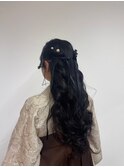【BelleCoupes】卒業式 袴着付け ヘアアレンジ ダウンスタイル