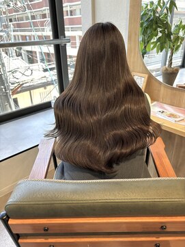 リト(riTo) 20代暗めカラーデザインカラーロングオリーブグレージュベージュ