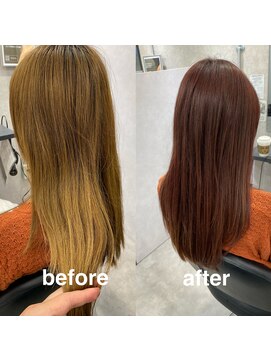 ヘアサロン ドットプラス 町田店(dot. plus) 【山本 直幸】ブリーチなしダブルカラー×ピンク