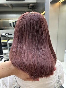 イキ 表参道(iki omotesando) デザインカラー／レイヤーカット/ウェットヘア/オリーブベージュ