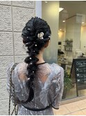 お呼ばれヘア