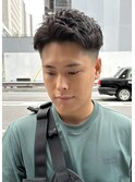 ☆アイロンパーマツーブロックフェード