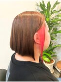 前下がりボブ×イヤリングカラー[茅ヶ崎/茅ヶ崎駅/湘南]