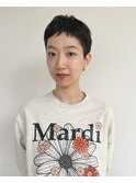 ベリーショート　ニュアンスパーマ　ピンパーマ