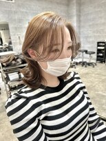 アクション 心斎橋店(ACTION)&nbsp;20代30代大人可愛いレイヤーミディアム　ブリーチ無しカラー