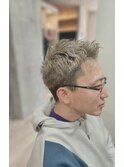 メンズショートシルバー