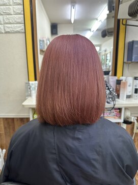 ビューティーサロンワタナベ 本店 ダブルカラーピンクヘア