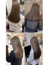 ブリーチなしダブルカラーでダメージを抑え、透明感を叶える