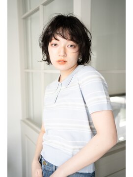 マグノリア オモテサンドウ(MAGNOLiA Omotesando) ランダムカールが可愛いアクティブ外ハネボブ・・・HINATA