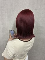 トリコ(ToricO)&nbsp;チェリーレッド　ワインレッド　ダブルカラー　ブリーチカラー