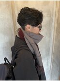 フェザーショート　フェザーパーマ　メンズパーマ　ブリーチ