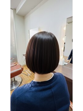 大人ボブ&ベージュグレージュ