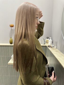 ワンカラー/ブリーチカラー/髪質改善/ハイトーンカラー